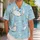 Playful Blue Crab Beach Motif for Coastal Getaways, Summer Island Days, and Vacations Hawaiian Shirt - 1