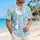 Playful Blue Crab Beach Motif for Coastal Getaways, Summer Island Days, and Vacations Hawaiian Shirt - 6