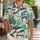 Teal Oyster Mushrooms And Tropical Foliage For Beach Escapes And Island Weekends Hawaiian Shirt - 1