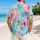 Pastel Tropical Watercolor Blossoms for Beach Vacations, Resort Weekends and Men’s Getaways Hawaiian Shirt - 2