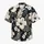 Monochrome Hibiscus and Palm Leaf Blooms for Tropical Vacations and Beach Getaways Hawaiian Shirt - 7