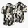 Monochrome Hibiscus and Palm Leaf Blooms for Tropical Vacations and Beach Getaways Hawaiian Shirt - 5