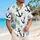 Nautical Anchor Waves for Coastal Vacations and Weekend Cruises, Relaxed Men's Style Hawaiian Shirt - 6