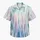 Pastel Ocean Rain and Palm Fronds for Tropical Resort Vacations and Island Getaways Hawaiian Shirt - 7
