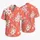 Coral Honeycomb Hibiscus Flowers for Tropical Vacations, Beach Days, and Island Getaways Hawaiian Shirt - 5