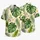 Tropical Green Monstera and Palm Leaves for Resort Holidays and Men's Vacation Style Hawaiian Shirt - 5