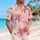 Pink Palm Tree Coastal Style for Beach Getaways, Island Vacations, and Summer Travel Hawaiian Shirt - 6