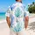 Blue Coral Reef Branches for Beach Holidays and Island Getaways, Coastal Vacation Gift Hawaiian Shirt - 2
