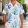 Blue Coral Reef Branches for Beach Holidays and Island Getaways, Coastal Vacation Gift Hawaiian Shirt - 1