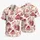 Burgundy Mushroom Garden Motifs for Sunny Beach Getaways and Relaxed Weekend Wear Hawaiian Shirt - 5
