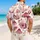 Burgundy Mushroom Garden Motifs for Sunny Beach Getaways and Relaxed Weekend Wear Hawaiian Shirt - 2
