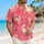 Playful Pink Crab Coast Motif for Beach Vacations and Sunny Island Getaways for Men Hawaiian Shirt - 6