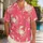 Playful Pink Crab Coast Motif for Beach Vacations and Sunny Island Getaways for Men Hawaiian Shirt - 1