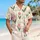 Pink Tulip Garden Checks for Spring Getaways and Resort Weekends, Men's Summer Style Hawaiian Shirt - 6
