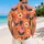 Retro Coral Tulip Floral Vacation Style for Beach Holidays and Summer Getaways Men Hawaiian Shirt - 2