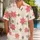 Coral Hibiscus Lattice Motifs for Beach Holidays, Cruises, and Resort Getaways Abroad Hawaiian Shirt - 1