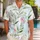 Pink Blossom and Sage Leaf Botanical for Beach Holidays and Relaxed Tropical Resort Days Hawaiian Shirt - 1