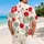 Retro Red And Sage Polka Dots For Resort Holidays And Summer Parties, Men’s Gift Hawaiian Shirt - 2