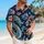 Teal and Crimson Dragon Blossoms for Resort Getaways and Beach Holidays for Him Hawaiian Shirt - 6