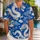 Blue Cloud Dragon Waves And Blossoms For Beach Vacations, Resort Weekends And Travel Hawaiian Shirt - 1