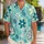 Tropical Daisy Medallions And Island Botanicals For Beach Holidays, Men's Summer Style Hawaiian Shirt - 1