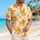 Playful Orange Tropical Fish for Beach Holidays and Summer Vacations, Men’s Gift Hawaiian Shirt - 6