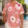 Pink Daisy Garden with White Blooms for Sunny Beach Days and Resort Vacations for Men Hawaiian Shirt - 1
