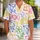 Playful Tropical Paper Planes, Rainbows, and Candy Shapes for Bright Vacation Days Hawaiian Shirt - 1