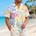 Playful Tropical Paper Planes, Rainbows, and Candy Shapes for Bright Vacation Days Hawaiian Shirt - 6