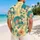 Pastel Teal Skull Island Motifs for Beach Holidays and Relaxed Summer Days Outdoors Hawaiian Shirt - 2
