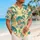 Pastel Teal Skull Island Motifs for Beach Holidays and Relaxed Summer Days Outdoors Hawaiian Shirt - 6