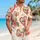 Coral Hibiscus Hearts and Ocean Blooms for Beach Holidays and Island Weekends for Men Hawaiian Shirt - 6
