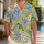 Blue Daisy Meadow With Golden Wildflowers For Sunny Island Vacations And Resort Days Hawaiian Shirt - 1