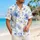 Blue Wildflower Vacation Style for Beach Days and Resort Getaways for Men Hawaiian Shirt - 6