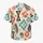 Turquoise Coral Geometric Medallions for Summer Resort Days and Island Vacations Hawaiian Shirt - 7