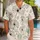 Black Dandelion Botanical Motifs for Resort Getaways and Relaxed Island Vacation Style Hawaiian Shirt - 1