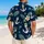 Nautical Anchor Motif For Beach Vacations And Coastal Weekends, Men’s Resort Style Hawaiian Shirt - 2