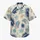 Navy Palm Fronds on Ivory for Tropical Getaways and Resort Weekends, Men's Style Hawaiian Shirt - 7