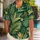 Tropical Palm and Fern Leaves for Beach Vacations, Men's Island Resort Style Wear Hawaiian Shirt - 1