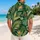 Tropical Palm and Fern Leaves for Beach Vacations, Men's Island Resort Style Wear Hawaiian Shirt - 2
