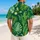 Emerald Monstera and Palm Leaves for Beach Vacations and Resort Weekends for Men Hawaiian Shirt - 2