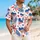 Red White Blue Star Hearts for Patriotic Summer Parties, Picnics, and Coastal Getaways Hawaiian Shirt - 6