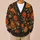 Autumn Orange Marigold Floral Everyday Layering For Women Plus Size Holiday Gatherings All-over Print Knitted Cardigan - 6