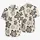 Black White Organic Star Motifs for Beach Vacations and Casual Resort Wear for Men Hawaiian Shirt - 5