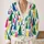 Watercolor Evergreen Trees for Cozy Winter Layering and Colorful Everyday Style for Women All-over Print Knitted Cardigan - 2
