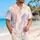 Blush Lavender Abstract Ocean Brushstrokes for Beach Holidays and Resort Weekends Hawaiian Shirt - 6