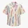 Pastel Feather Stripes for Beach Holidays and Resort Weekends, Men's Vacation Style Hawaiian Shirt - 7