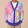 Peace Symbol And Pastel Tie Dye For Relaxed Everyday Layering And Boho Women All-over Print Knitted Cardigan - 6
