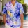 Lavender Hibiscus and Golden Plumeria for Tropical Vacations and Resort Weekends Men Hawaiian Shirt - 1