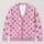 Pink Heart Motifs for Valentine's Day and Cozy Everyday Layering for Romantic Style Lovers All-over Print Knitted Cardigan - 1